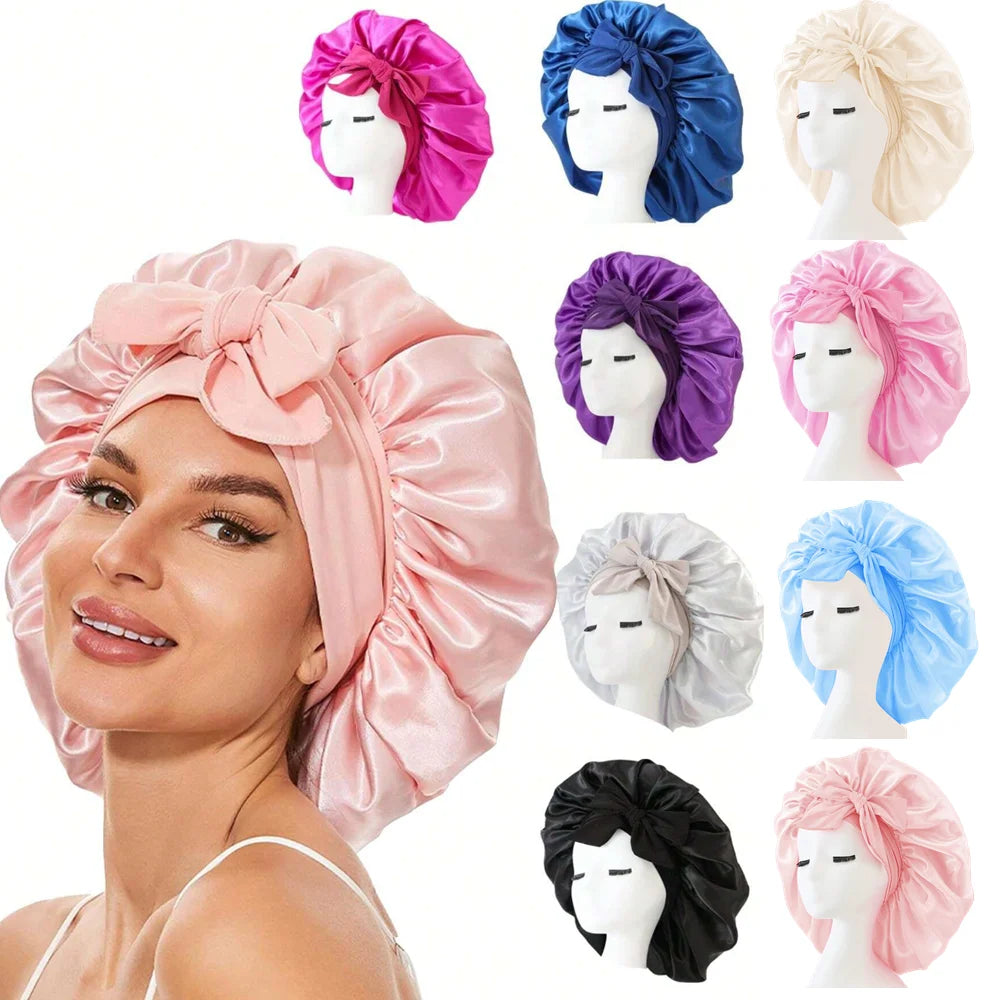 Bonnet en Satin pour Cheveux.