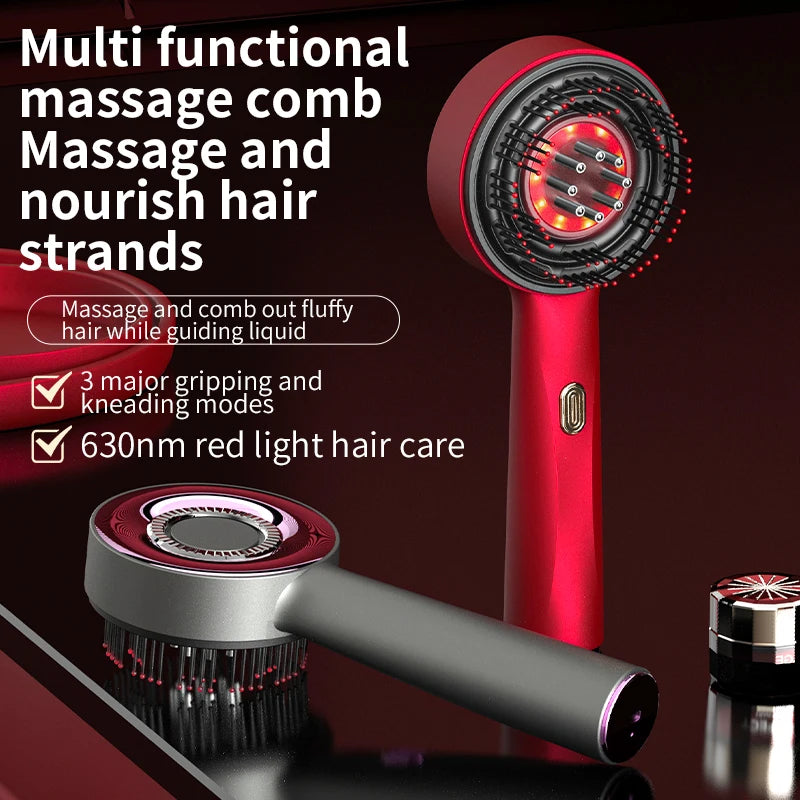 Peigne de Massage Vibrant Électrique pour le Cuir Chevelu