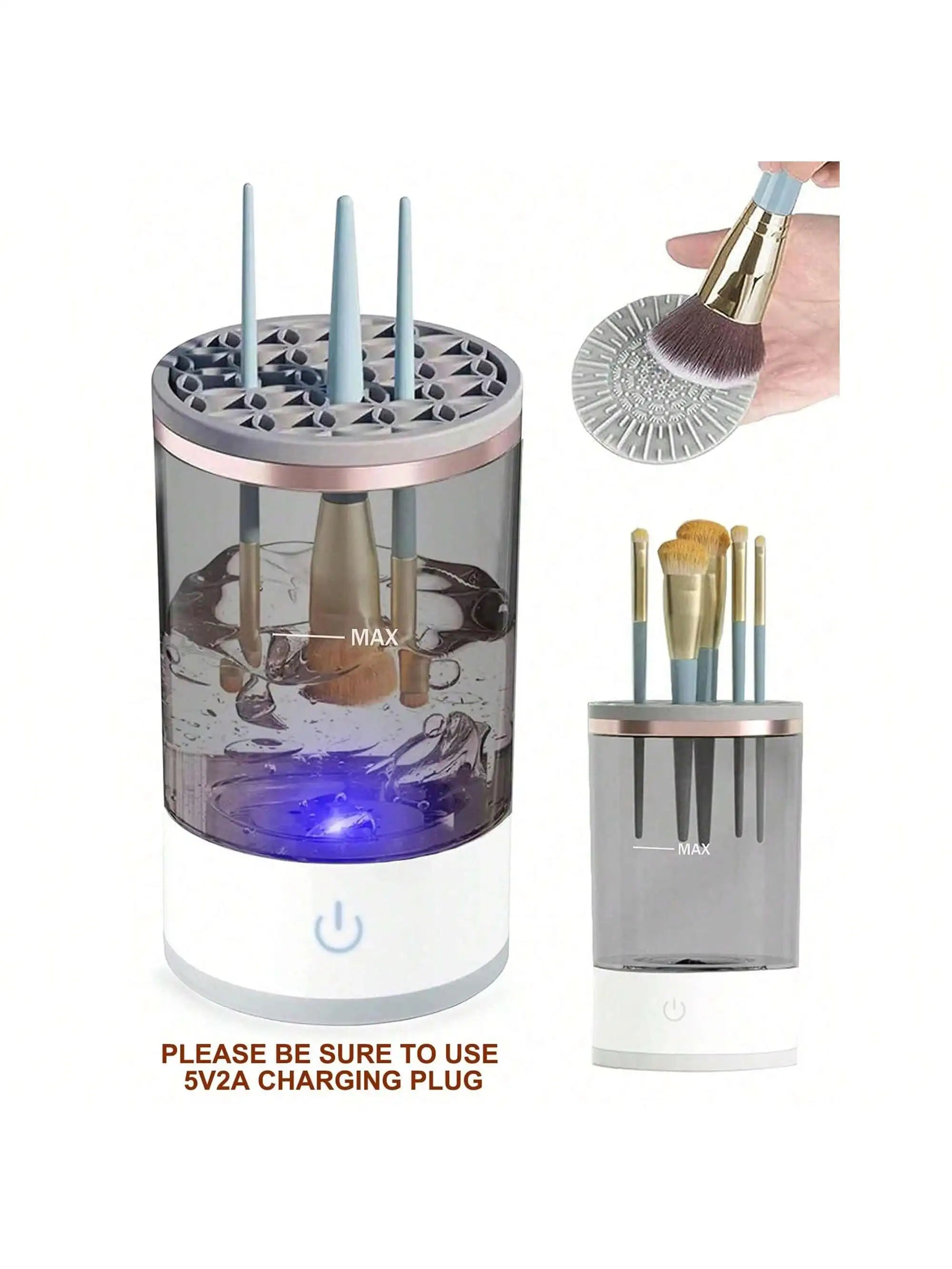 Nettoyeur Électrique de Pinceaux de Maquillage.