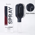 Brosse Spray 2-en-1 – Démêle, Hydrate et Lisse les Cheveux Sans Effort.