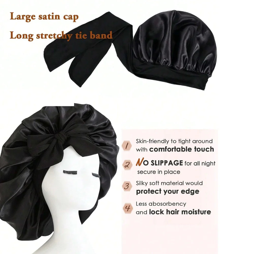 Bonnet en Satin pour Cheveux.