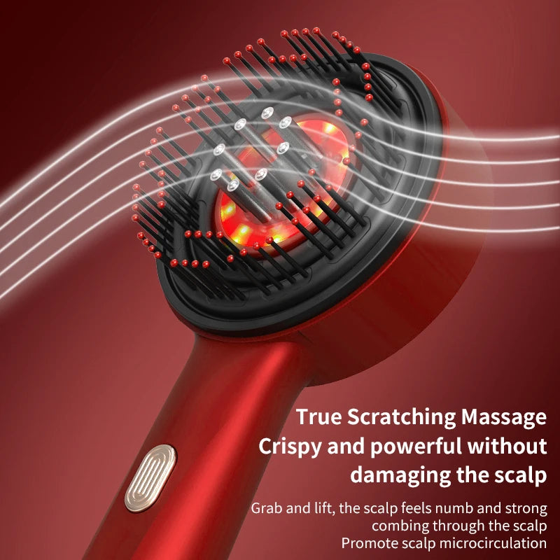 Peigne de Massage Vibrant Électrique pour le Cuir Chevelu